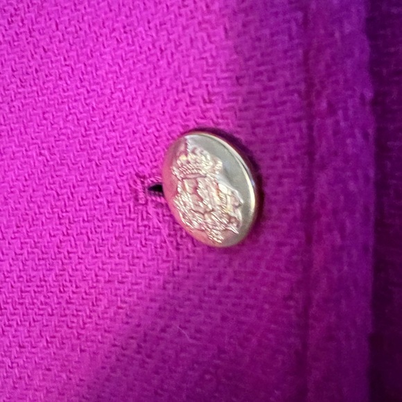 J Crew bright pink Pea Coat size 10 tall - Picture 4 of 4